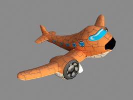 Cartoon Plane 3d model preview