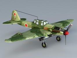 Ilyushin Il-2 Sturmovik 3d model preview