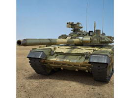 Russian T-90 Battle Tank 3d model preview