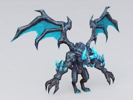 Ice Dragon Monster 3d model preview
