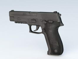 45Mm Handgun 3d model preview