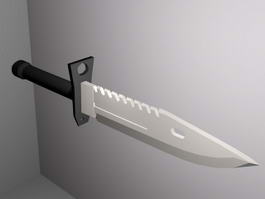 Marine Combat Knife 3d model preview
