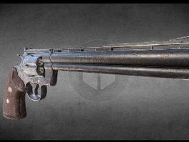 Colt Python Revolver 3d model preview