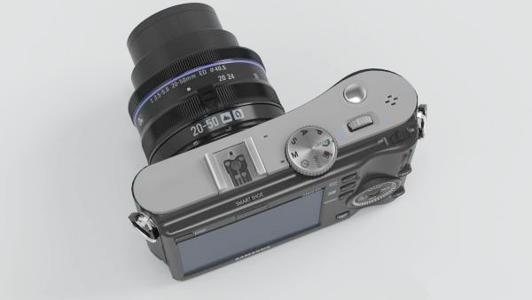 Samsung NX100 Camera 3d rendering