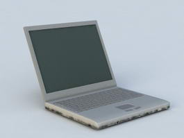 Old Notebook Computer 3d model preview