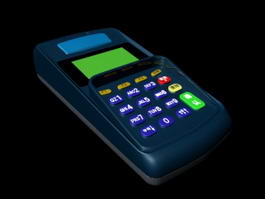 Credit Card Swipe Machine 3D model