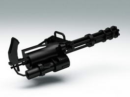 Gatling Gun 3d model preview