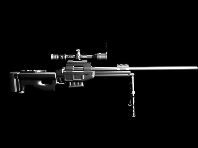 Cs Lr4 Sniper Rifle 3d Model Cadnav