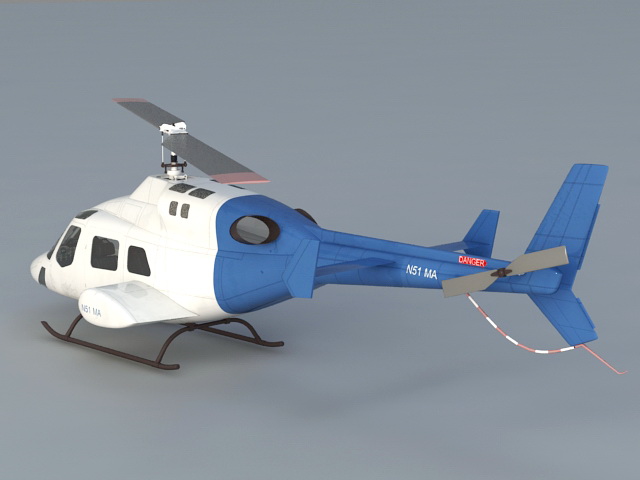 Business Helicopter 3d rendering