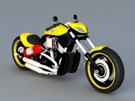 Harley-Davidson Softail Slim 3d model preview