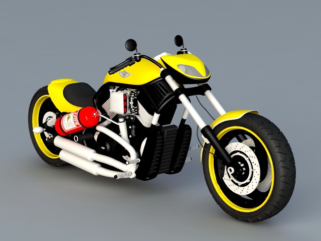 Harley-Davidson Softail Slim 3d rendering