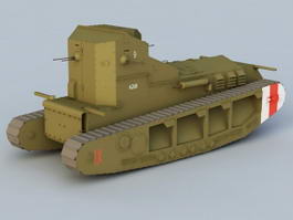 British Whippet Tank 3d preview