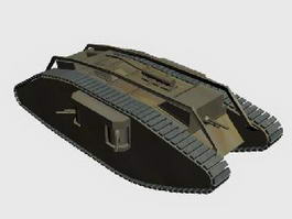 Female Tank 3d model preview