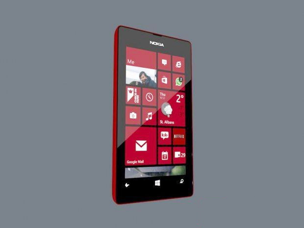Nokia Lumia 520 Smartphone 3d rendering