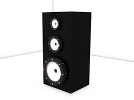 Black Speaker 3d model preview
