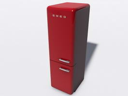 Smeg Refrigerator Freezer 3d model preview