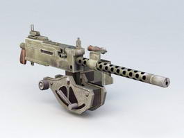 30 Caliber Machine Gun 3d preview