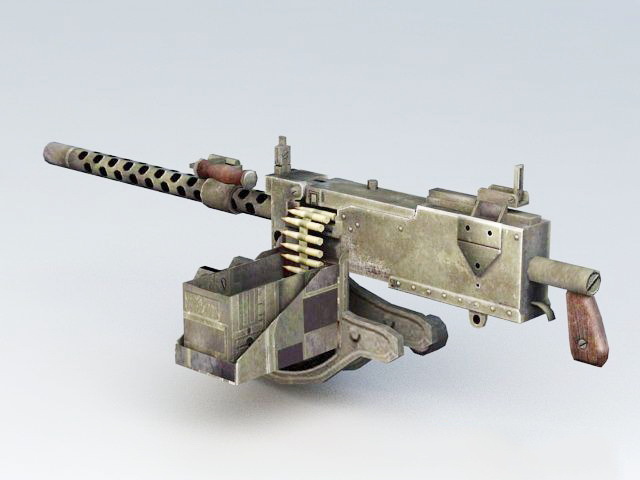 30 Caliber Machine Gun 3d rendering