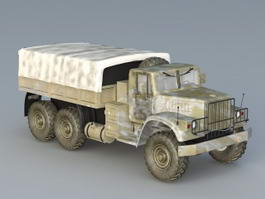 Old Military Truck 3d model preview
