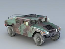Humvee Military Vehicle 3d preview