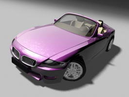 BMW Convertible Sports Car 3d model preview
