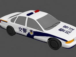 China Police Car 3d model preview