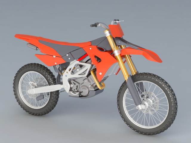 Dirt Bike 3d rendering
