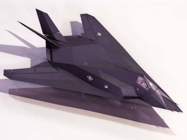 F-117 Nighthawk 3d rendering