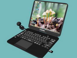 Toshiba Laptop 3d model preview