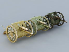 Civil War Cannons 3d preview