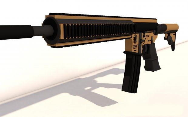 M4 Assault Rifle 3d rendering