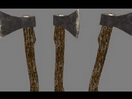 Wood Axe 3d preview