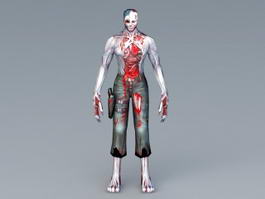 Zombie Rig 3d model preview