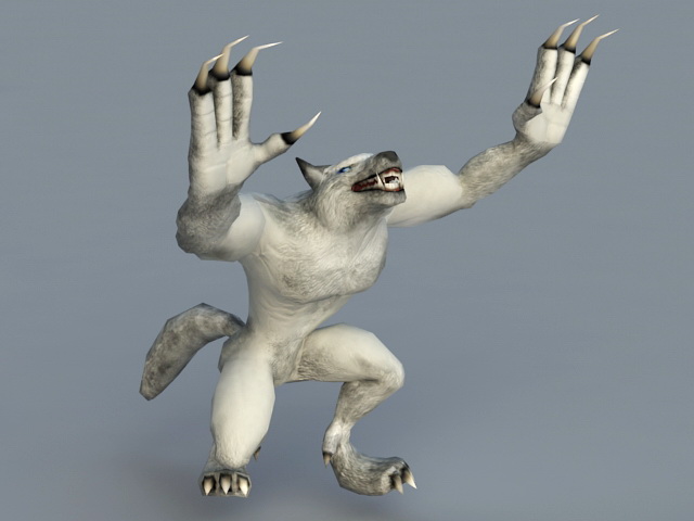 Werewolf Rig 3d rendering