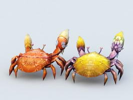 Cartoon Crab 3d model preview
