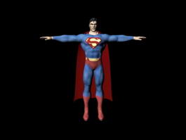 Superman 3d model preview
