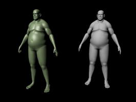 Fat Man 3d model preview