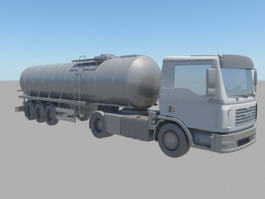 Oil Tanker Truck 3d preview