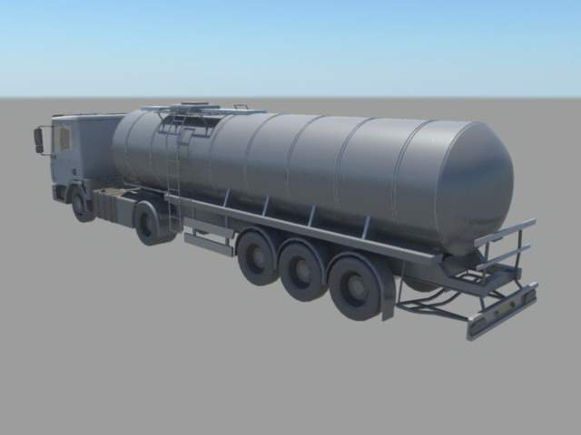 3d tanker truck model