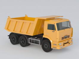 Construction Dump Truck 3d model preview
