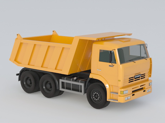 Construction Dump Truck 3d rendering