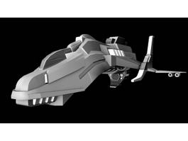 Sci-Fi Starfighter 3d model preview