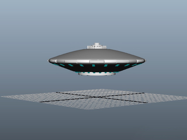 UFO Alien Spaceship 3d rendering