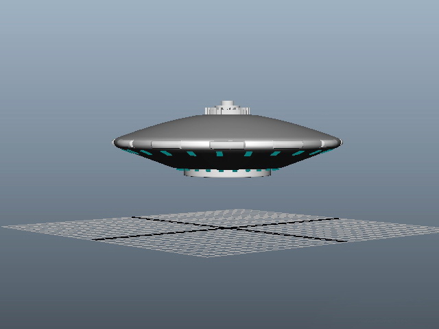 UFO Alien Spaceship 3d model Maya files free download