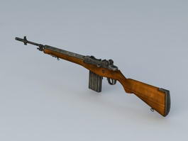 WW2 Infantry Rifle 3d model preview