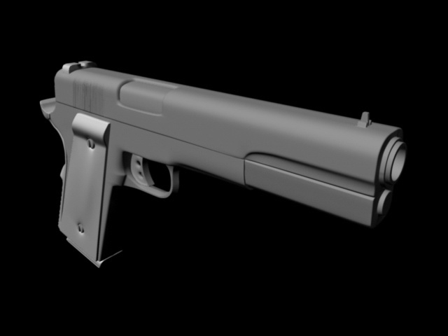 Desert Eagle 50 Magnum 3d rendering