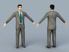 Young Businessman Rig 3d preview