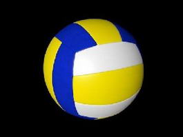Colorful Volleyball Ball 3d preview
