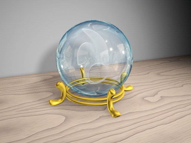 Crystal Ball 3d rendering