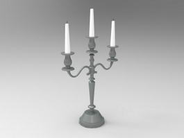 Old-Fashioned Candlestick 3d preview